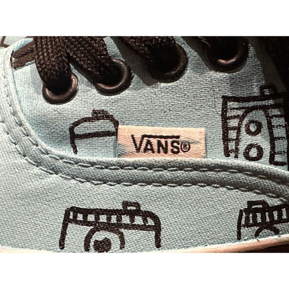 Vans 2013 Custom Culture Contest Light Blue Camera Sneakers Women’s 10.5 Men’s 9 main image 14